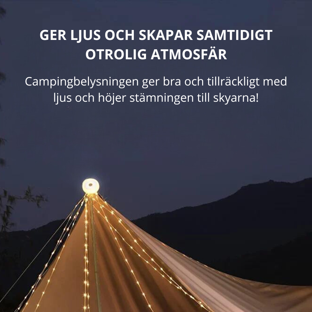 Sammenrullbar LED-sløyfe | Campingbelysning